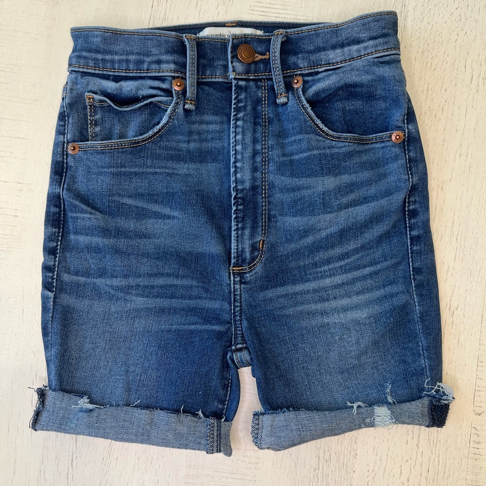 Abercrombie & Fitch Ultra High Rise Cut Offs